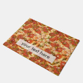 heerlijke pizza pepperoni jalapeno foto deurmat (Schuin)