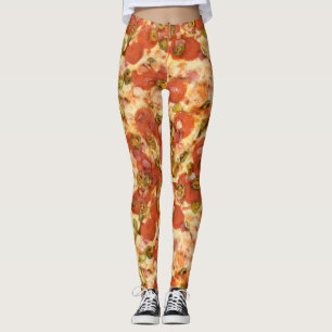 heerlijke pizza pepperoni jalapeno foto leggings