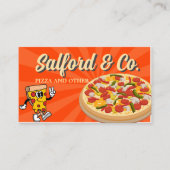 Heerlijke pizza -  & professioneel visitekaartje (Voorkant)