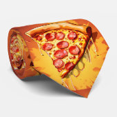 Heerlijke Pizza Slice Leuke Stropdas (Opgerold)