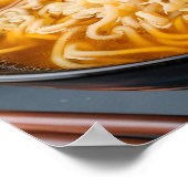 Heerlijke Ramen Noodles voedingsachtergrond Poster (Hoek)