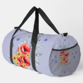 Heerlijke rode klaprozen, zonnebloemen & vlinders plunjezak (Rechterhoek)