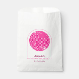Heerlijke Roze Disco Boogie Bruidsuitnodiging Bedankzakje