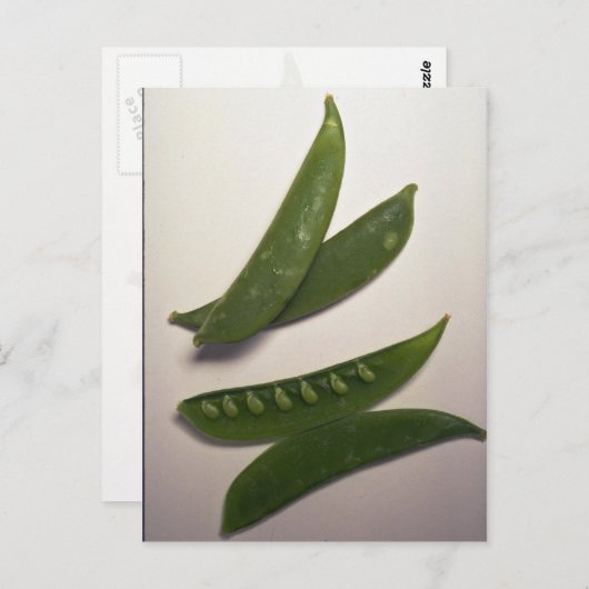 Heerlijke sneeuwerwten briefkaart (Voorkant / Achterkant)