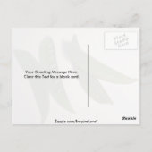 Heerlijke sneeuwerwten briefkaart (Achterkant)