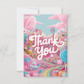 Heerlijke Snoepjes Candyland bedankkaart (Voorkant)