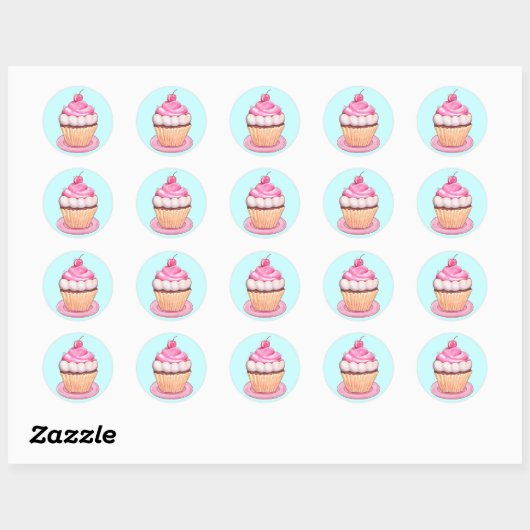 Heerlijke Stickers - Cupcakes (Vel)