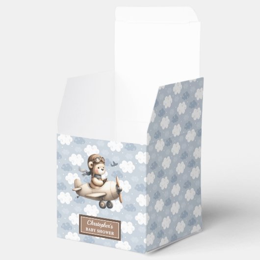 Heerlijke Teddy Bear Pilot Party Baby Favoriet Box Bedankdoosjes (Geopend)