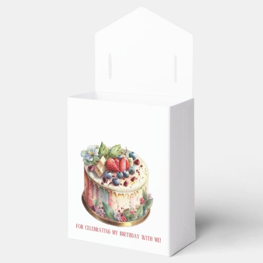 Heerlijke traktatie verjaardag papier gunst box bedankdoosjes (Geopend)