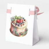 Heerlijke traktatie verjaardag papier gunst box bedankdoosjes (Achterkant)