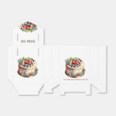 Heerlijke traktatie verjaardag papier gunst box bedankdoosjes (Uitgevouwen)