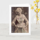 Heerlijke Victoriaans Tea Kaart (Gele Bloem)