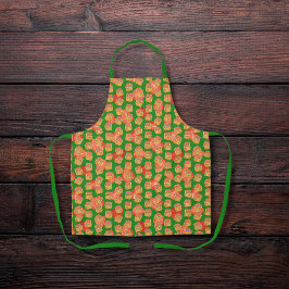 Heerlijke wafels en fruit groen schort