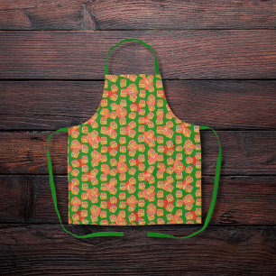 Heerlijke wafels en fruit groen schort