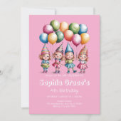 Heerlijke Waterverf Gnome Girls Kaart (Voorkant)