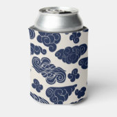 Heerlijke wolken Traditioneel Chinees patroon CanC Blikjeskoeler (Blikje Achterkant)