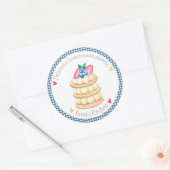 Heerlijke zelfgemaakte snoepjes ronde sticker (Envelop)