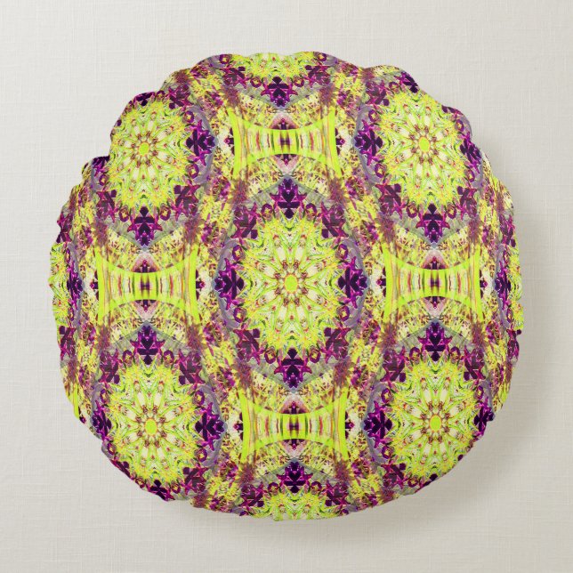 Heerlijke zomer fleurs... rond kussen (Voorkant)