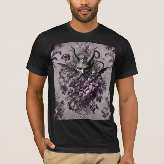 Heerser van de Ondoden – Gotische Bloem T-shirt (Voorkant)