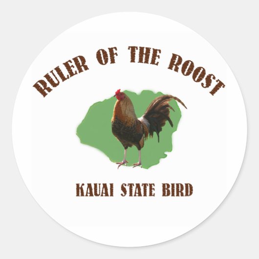 Heerser van de Roost Kauai Stickers (Voorkant)