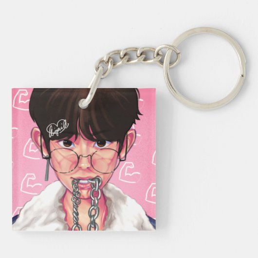 Heeseung AcrylSleutelhanger Sleutelhanger (Achterkant)