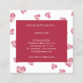 Heest Beauty Makeup Artist Square Visitekaartje (Achterkant)