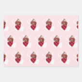 Heest Brown Dachshund Hondenliefhebber Valentijns  Inpakpapier Vel (Voorkant 2)