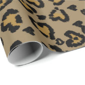 Heest Leopard Pattern in Natural Colors Cadeaupapier (Rol Hoek)