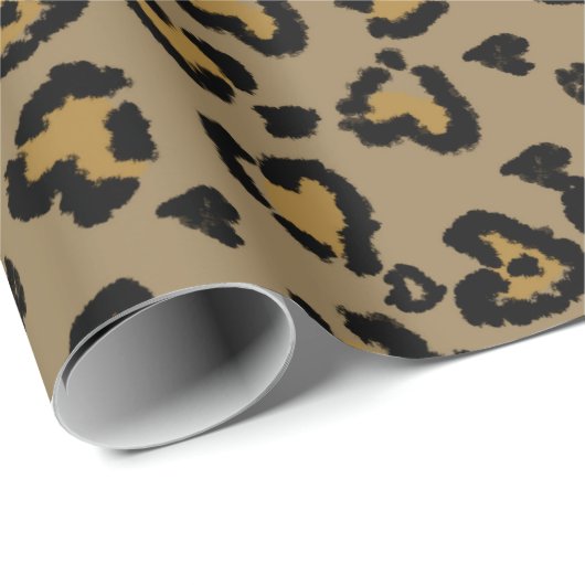 Heest Leopard Pattern in Natural Colors Cadeaupapier (Rol Hoek)