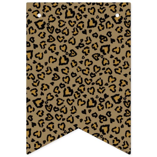 Heest Leopard Pattern in Natural Colors Vlaggetjes (Tweede vlag)