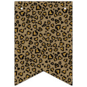 Heest Leopard Pattern in Natural Colors Vlaggetjes (Derde vlag)