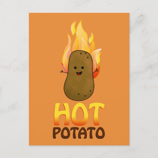 Heet Aardappel Briefkaart (Voorkant)