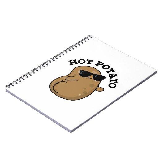 Heet Aardappel Grappige Groente Stomme Grap Notitieboek (Linkerzijde)