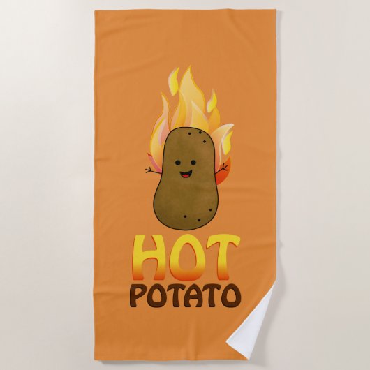 Heet Aardappel Strandlaken (Voorkant)