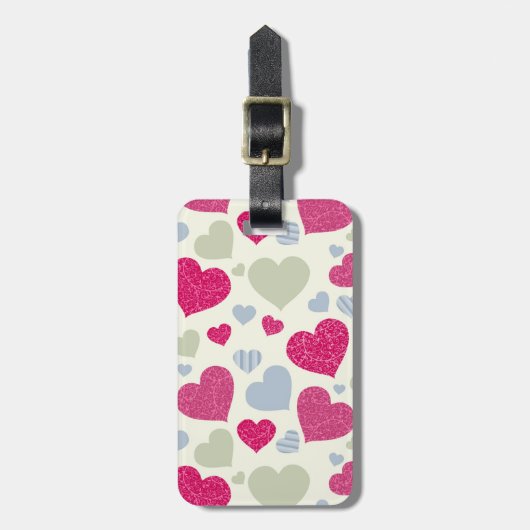 Heet Achtergrond Bagagelabel (Voorkant verticaal)