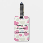 Heet Achtergrond Bagagelabel (Achterkant verticaal)