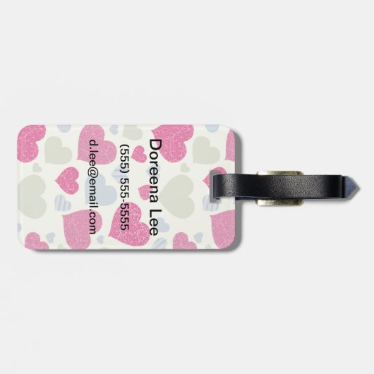 Heet Achtergrond Bagagelabel (Achterkant horizontaal)