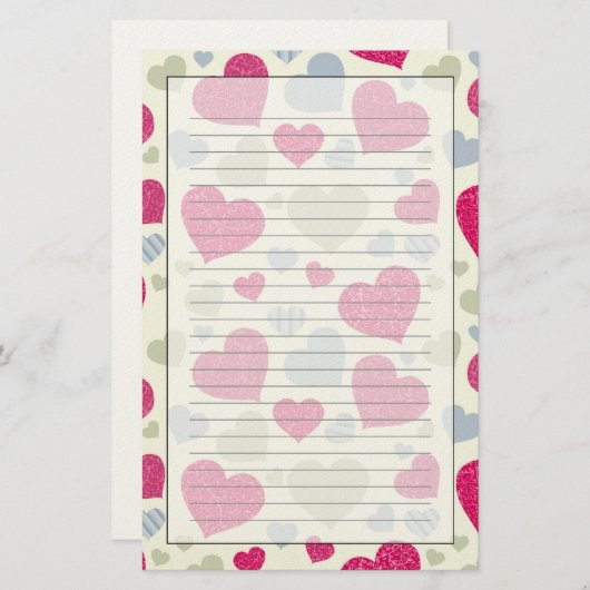 Heet Achtergrond Briefpapier (Voorkant / Achterkant)