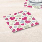 Heet Achtergrond Kartonnen Onderzetters (Schuin)