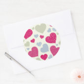 Heet Achtergrond Ronde Sticker (Envelop)