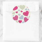 Heet Achtergrond Ronde Sticker (Tas)