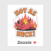 Heet als Heck Schattige Devil Baby Vinyl Sticker (Vel)