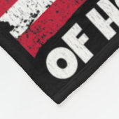 Heet als Kerstman VS Amerikaanse Vlag Shirt Kerst Fleece Deken (Hoek)