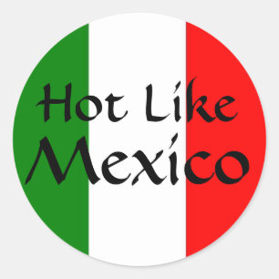 Heet als Mexico Ronde Sticker