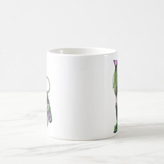 Heet Anime Catgirl Koffiemok (Center)