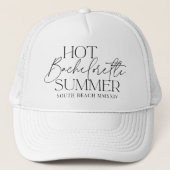 Heet Bachelorette Zomer Custom Bachelorette Party Trucker Pet (Voorkant)