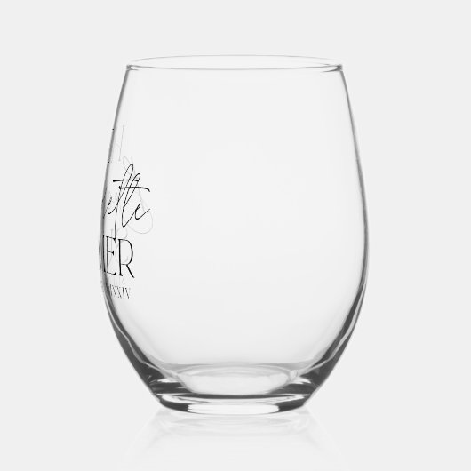 Heet Bachelorette Zomer Custom Bachelorette Party Wijnglas Zonder Voet (Links)