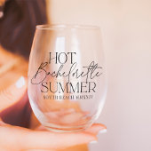Heet Bachelorette Zomer Custom Bachelorette Party Wijnglas Zonder Voet