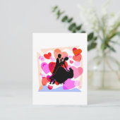 Heet ballroom dansen briefkaart (Staand voorkant)