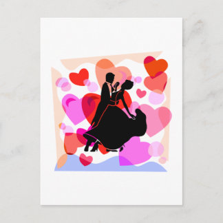Heet ballroom dansen briefkaart